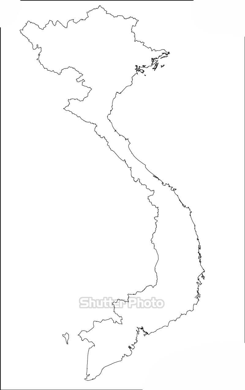 25 Tranh tô màu bản đồ Việt Nam đẹp nhất dễ tải dễ in Update 2023