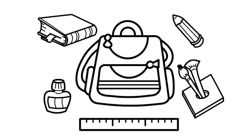 Vẽ cặp Sách cái Bút cái Kéo  Hướng dẫn vẽ vật dụng học hành  Drawing  School Supplies  YouTube