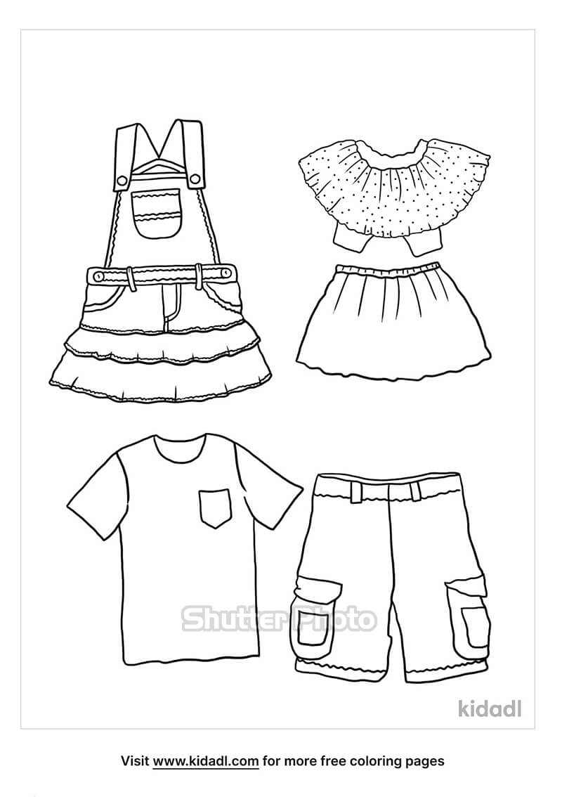 Cách vẽ quần áo nam đơn giản hướng dẫn bé vẽ áo thun đơn giản