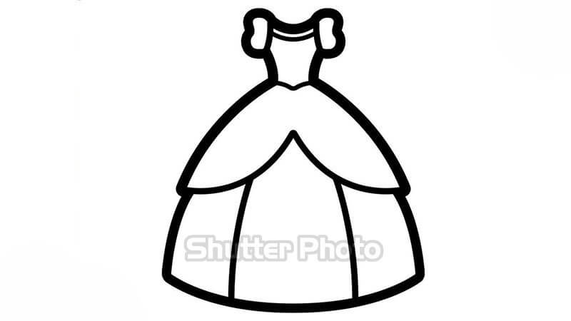 156 Tranh tô màu cái váy đẹp nhất dễ tải dễ in Update 2023