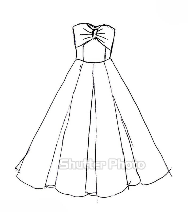 156+ Tranh tô màu cái váy đẹp nhất dễ tải dễ in Update 2023