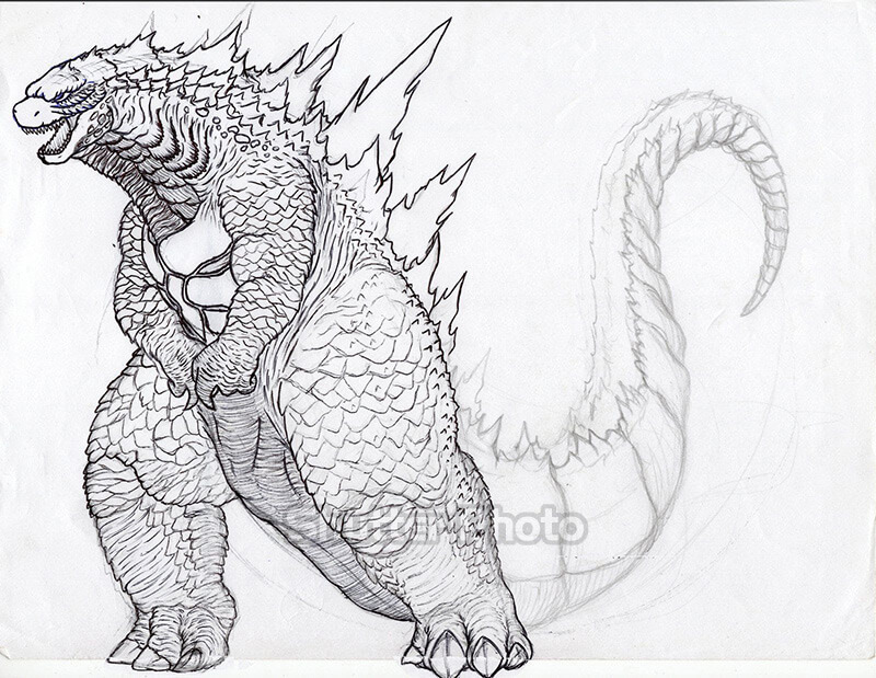 Tranh tô màu Godzilla cực vui nhộn update 04/2023