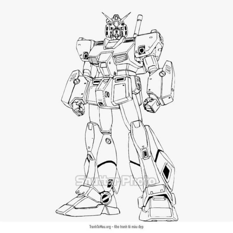Tranh tô màu Robot Gundam cho bé  TRẦN HƯNG ĐẠO