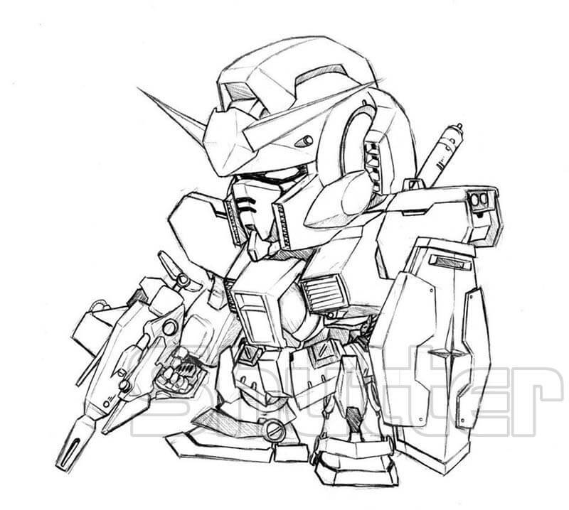 Robot Gundam tô màu đẹp nhất Update 04/2023