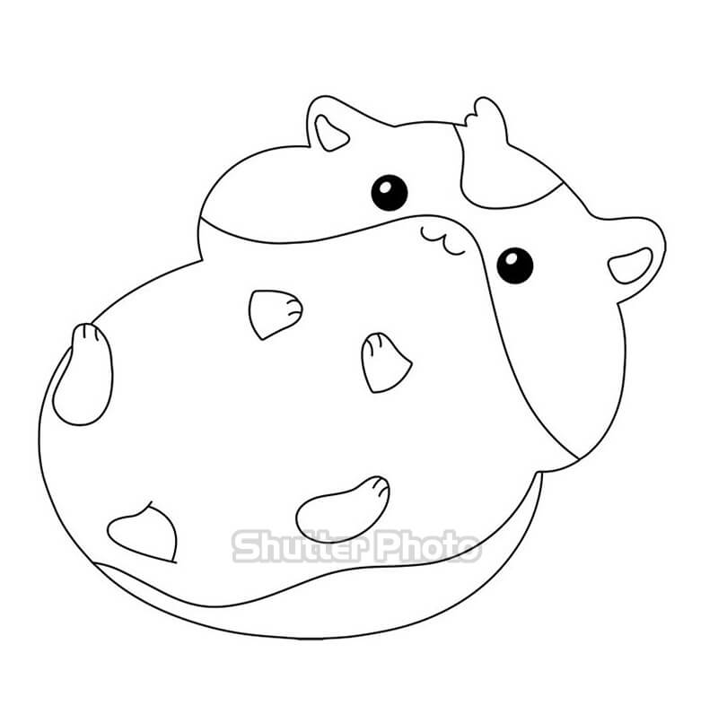 Top 5 Mẫu Hình Vẽ Con Chuột Hamster Vô Cùng Dễ Thương