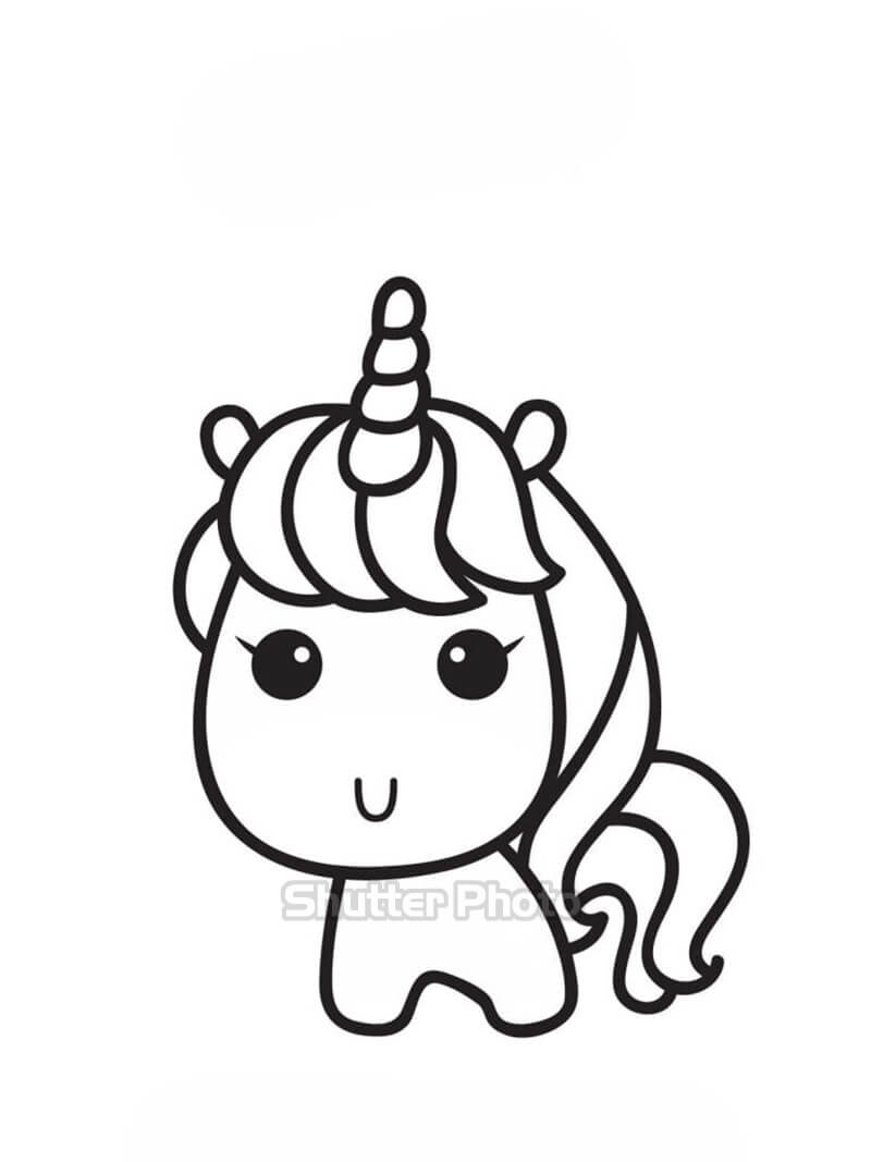 65+ Tranh Tô Màu Unicorn Cute Dễ Thương Nhất Update 2023