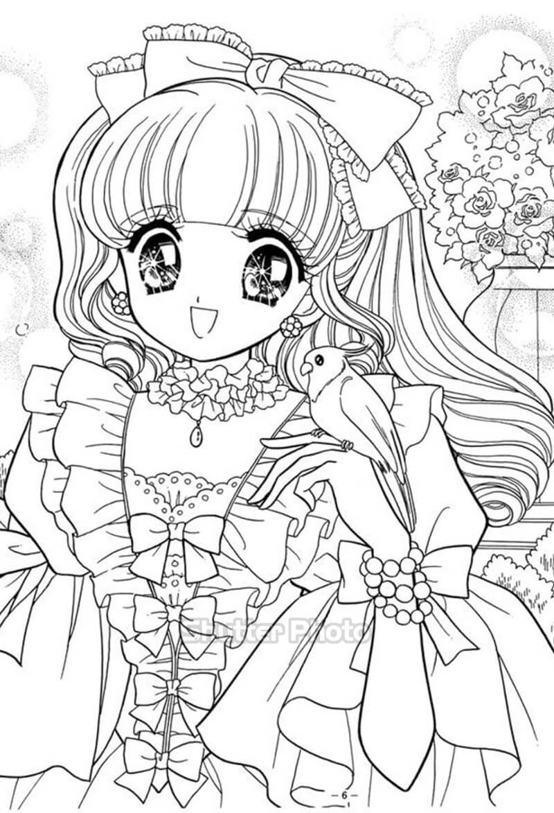 Bộ tranh tô màu công chúa Ori đẹp nhất dành cho bé Update 03/2023