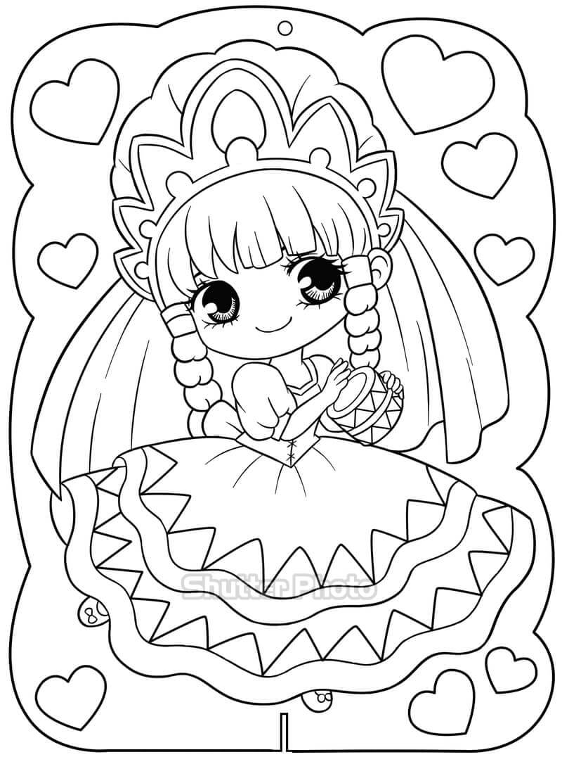 Bộ tranh tô màu công chúa Ori đẹp nhất dành cho bé Update 03/2023