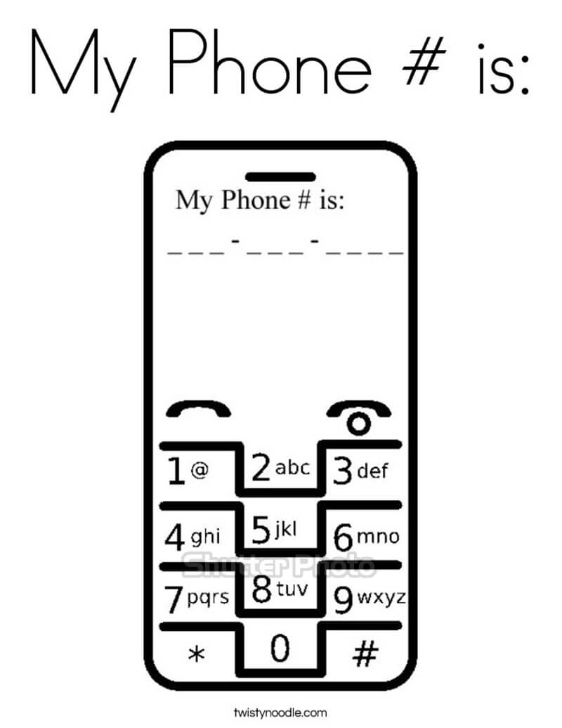 Mobile Phone Worksheets